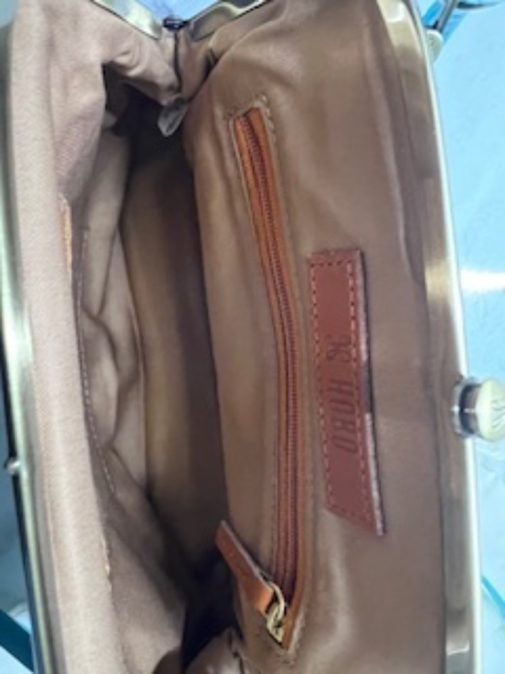 HOBO Lana vintage leather turquoise/ aqua bag - Picture 4 of 7